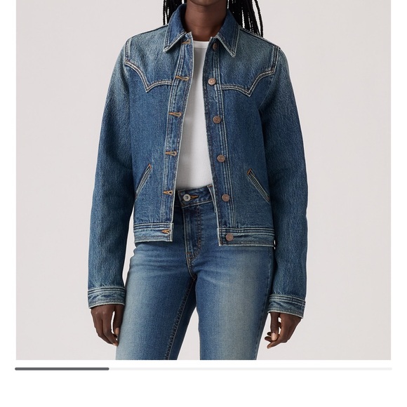 Levis Strauss Jackets & Blazers - Stylish Blue Denim Jacket for Women